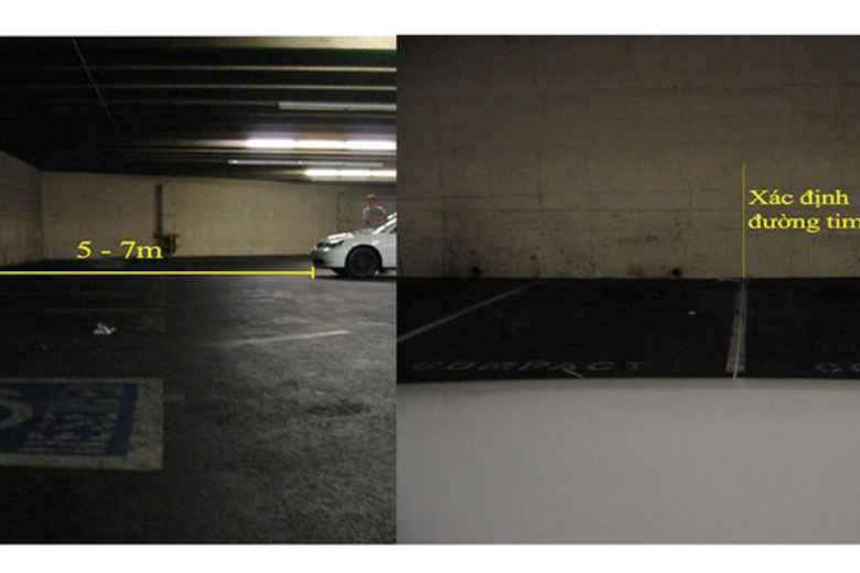 Sử dụng nút điều chỉnh chùm sáng đèn pha cho đúng và hiệu quả? 2 Khi điều chỉnh đèn pha, người thực hiện cần dựa theo đường thẳng vuông góc để cân hai bên đối xứng