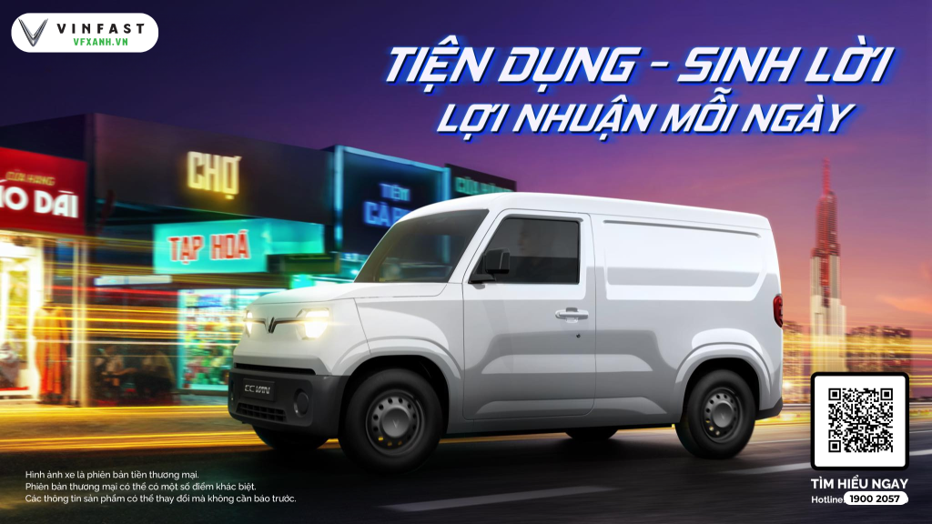 VinFast EC Van giá bao nhiêu? Cập nhật giá ưu đãi mới nhất tại VFX 2 3 1