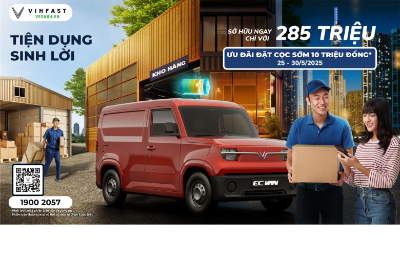VinFast EC Van: Mọi thông số kỹ thuật mà bạn cần biết 1 vinfast ec van