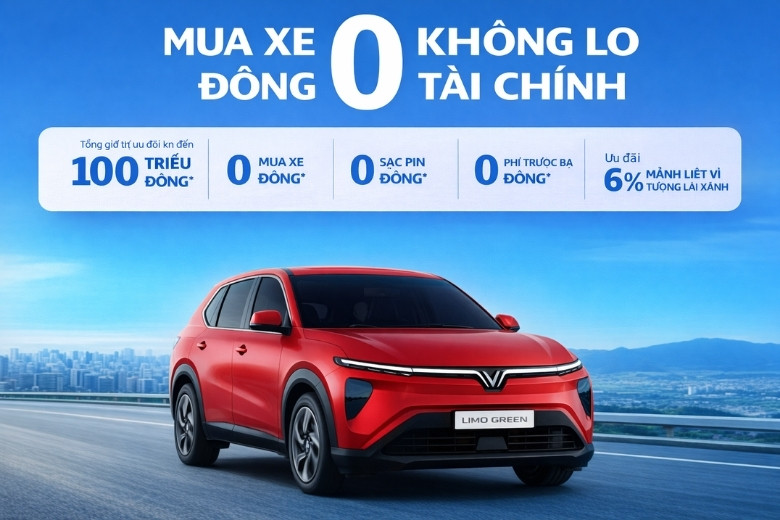 Khuyến mãi VinFast: Chương trình "Mãnh Liệt Vì Tương Lai Xanh" 2 khuyến mãi VinFast