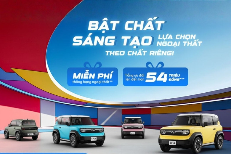 Chương trình khuyến mãi màu nâng cao cho VF3 4 chuong trinh khuyen mai mau nang cao cho vf3 tong gia tri uu dai