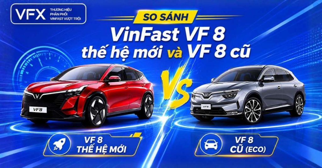 So sánh VinFast VF 8 Thế Hệ Mới và VF 8 cũ