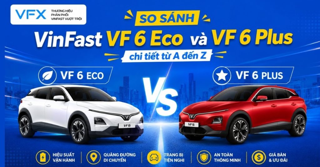 so sánh VinFast VF 6 Eco và VF 6 Plus