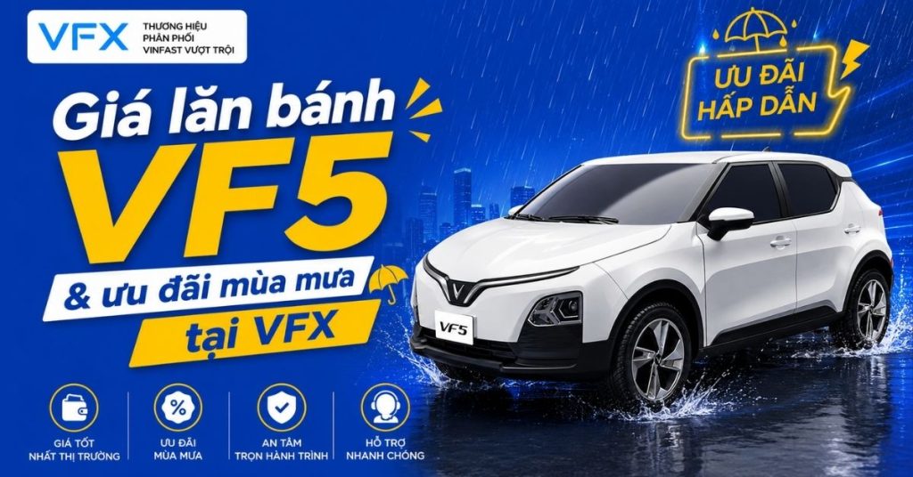 giá xe VF 5 lăn bánh