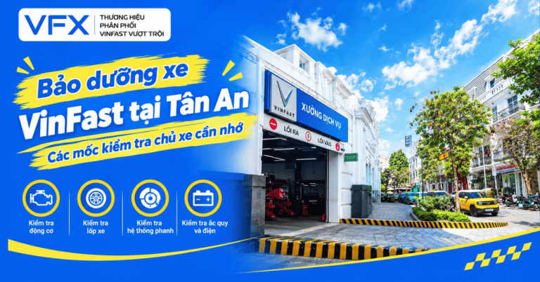 bảo dưỡng xe VinFast tại Tân An